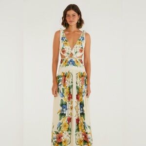 FARM Rio Floral Cutout Maxi Dress